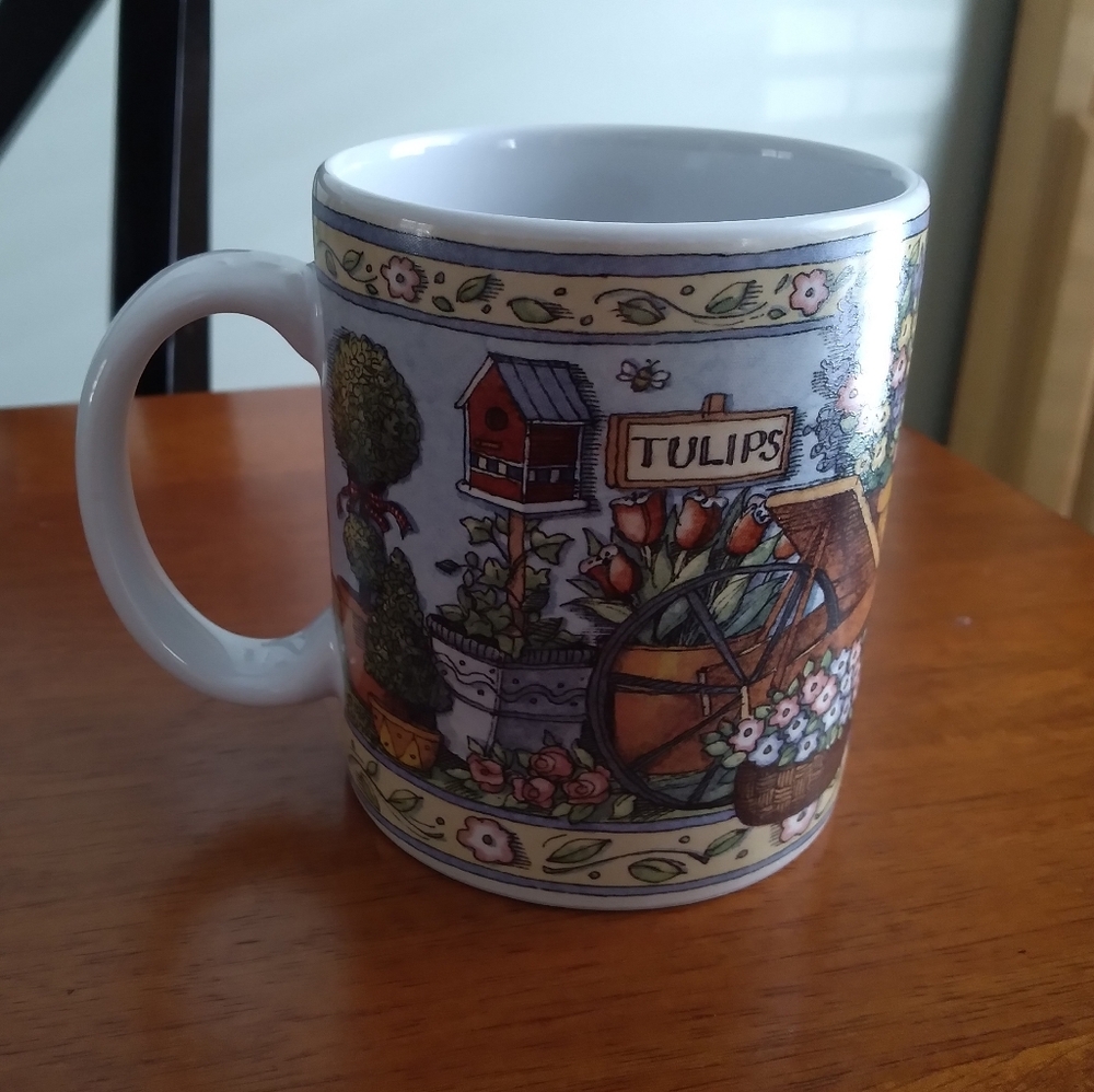 Lang and Wise Collector Mugs Welcome to My Garden Coffee Cup SW #15 1998